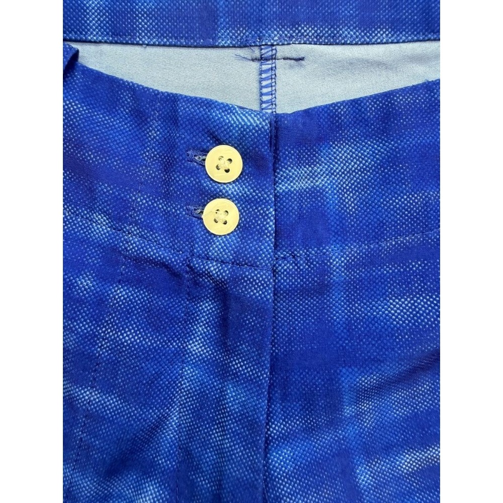 Nike Dri-FIT Plaid Performance Golf Shorts Womens 2 Blue - Picture 5 of 11